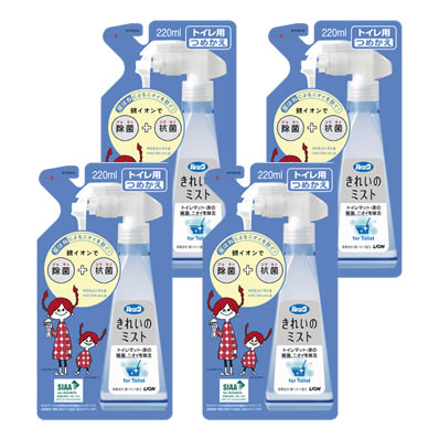 ルック きれいのミスト トイレ用 つめかえ用 4本セット画像大