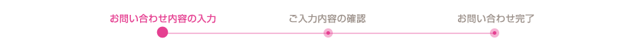 お問い合わせ内容の入力