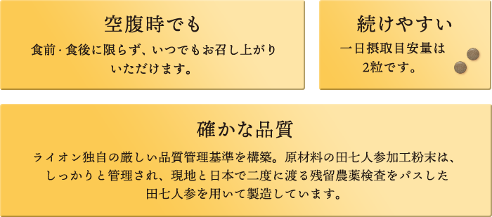 空腹時でも続けやすい確かな品質
