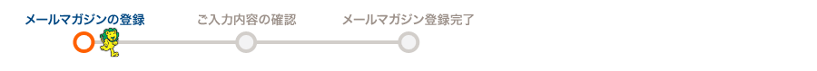 メールマガジンの登録
